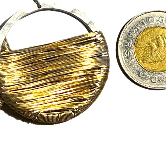 Robert Lee Morris Soho silver metal wired wrap eatings🌹 - Picture 2 of 3